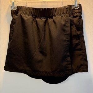 Girls Black Athletic Stretchtech Skort